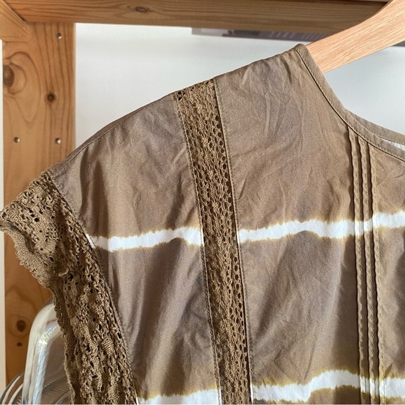 Anthropologie Corey Lynn Calter Brown Tie Dye Brigid Tunic Dress S - Picture 9 of 16